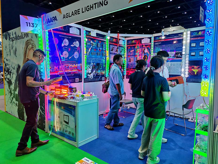 hahabet星辰大海照明AGLARE亮相2024 年曼谷 IAAPA 亚洲展览会
