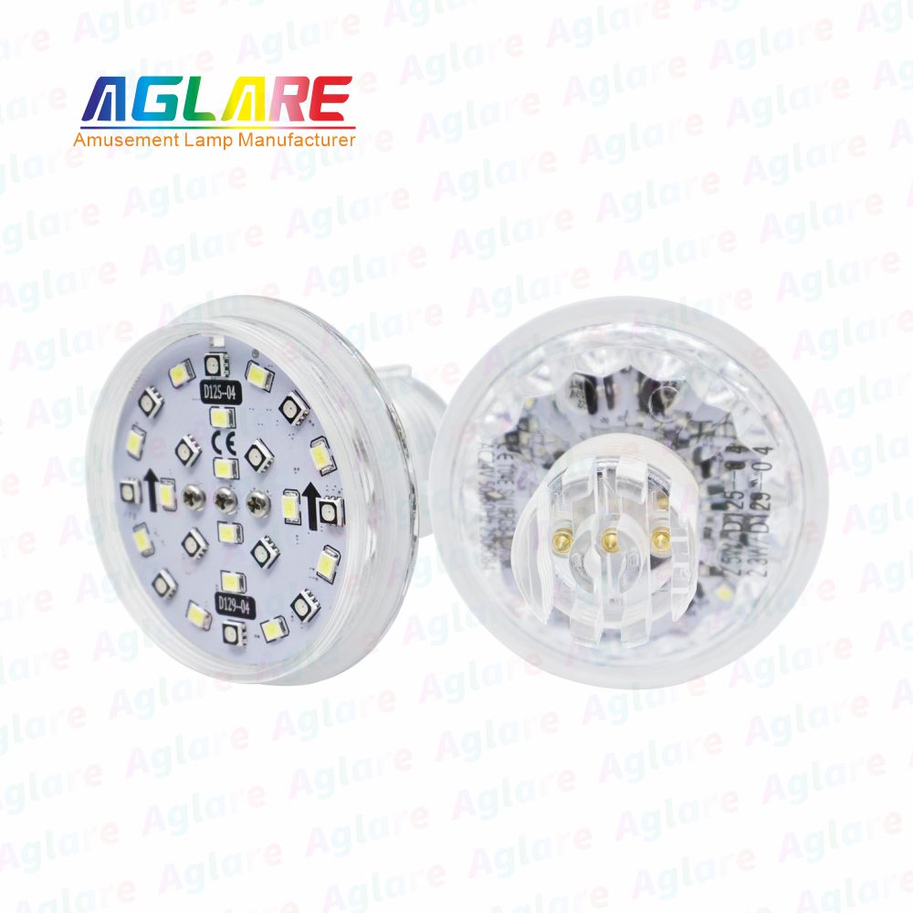 D125 + D129 自动法式 60 mm  RGB+W LED 像素 装璜灯，带 3 芯接口，合用于娱乐照明